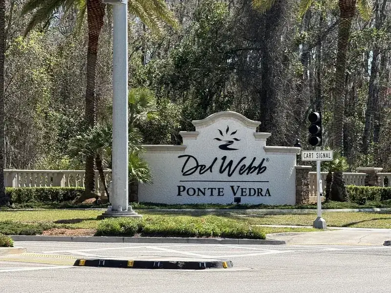 Del Webb Ponte Vedra entrance sign Florida